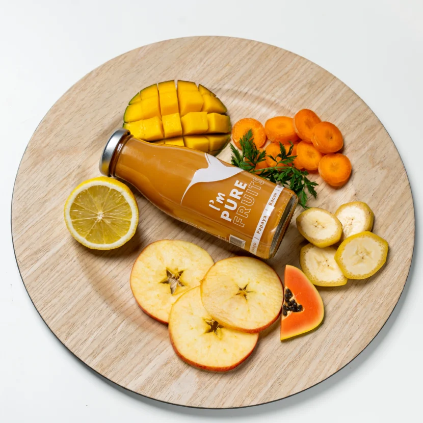 Sok PURE FRUITS z mango, papayą i marchewką 15x250ml - obrazek 4