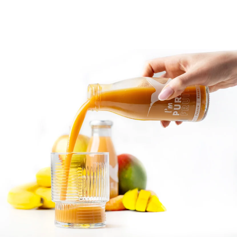 Sok PURE FRUITS z mango, papayą i marchewką 15x250ml - obrazek 3